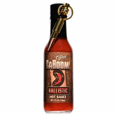 Caboom! Ballistic Hot Sauce with Bullet Keychain