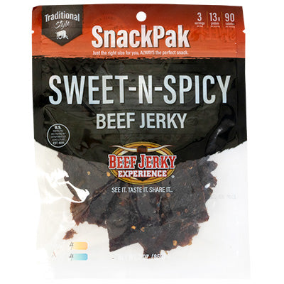 Traditional Sweet-N-Spicy Beef Jerky SnackPak